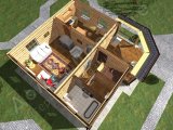 Проект дома ПД-020 3D План 1